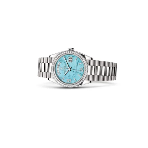 Fake Rolex Day-Date 36 mm Turquoise Dial 128349RBR