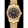Rolex Super Clone Day-Date 36mm Black Dial 1454101