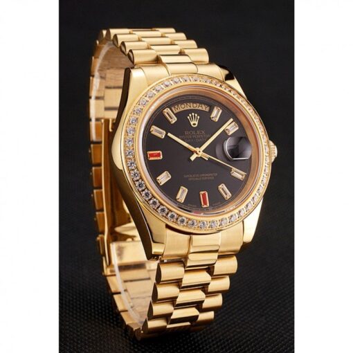 Fake Rolex Day-Date 36mm Black Dial 1454101