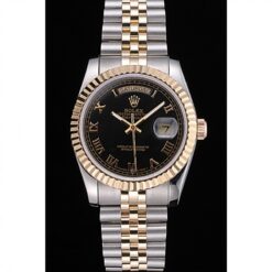 Rolex Super Clone Day-Date 36mm Black Dial SRL78