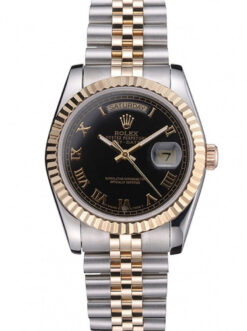 Replica Rolex Day-Date 36mm Black Dial SRL78