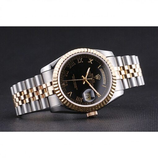 Rolex Replica Day-Date 36mm Black Dial SRL78