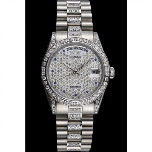 Rolex Super Clone Day-Date 37mm Diamond Dial 621612