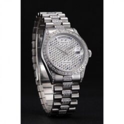 Replica Rolex Day-Date 37mm Diamond Dial 621612 Close-Up Focus