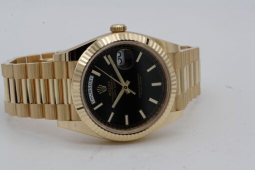 Best Fake Rolex Day-Date 40 mm Black Dial 228238