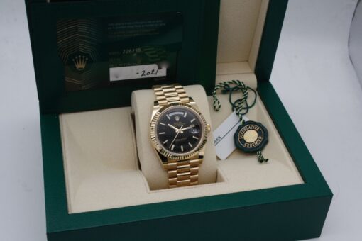 Rolex Clone Watches Day-Date 40 mm Black Dial 228238