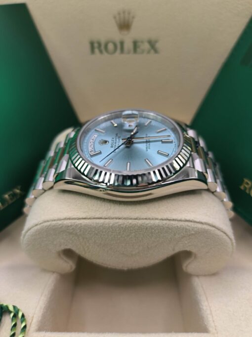 Super Clone Rolex Day-Date 40 mm Ice blue Dial 228236