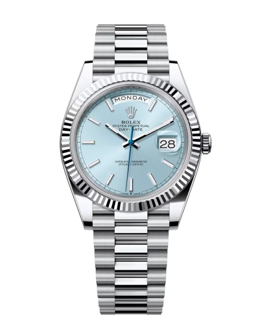 Replica Rolex Day-Date 40 mm Ice blue Dial 228236