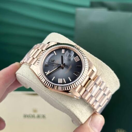 Rolex Replica Day-Date 40 mm Slate Ombre Dial 228235