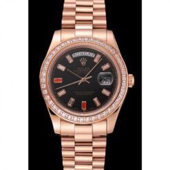 Rolex Super Clone Day-Date 40mm Black Dial 1454102