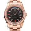 Replica Rolex Day-Date 40mm Black Dial 1454102