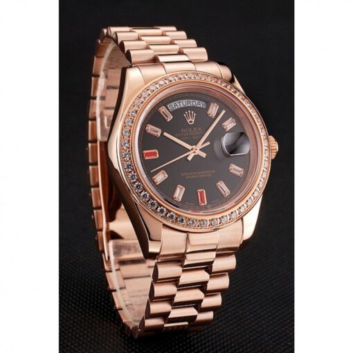 Fake Rolex Day-Date 40mm Black Dial 1454102