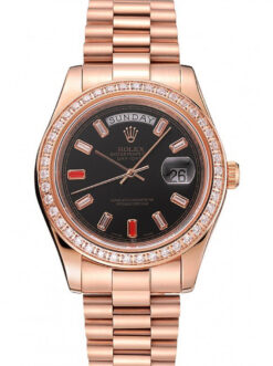 Replica Rolex Day-Date 40mm Black Dial 1454102