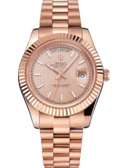 Replica Rolex Day-Date 40mm Rose-Gold Dial REP016823