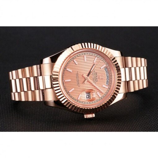 Super Clone Rolex Day-Date 40mm Rose-Gold Dial REP016823