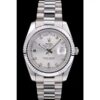 Rolex Super Clone Day-Date 40mm Silver Dial 41995