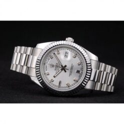 Super Clone Rolex Day-Date 40mm Silver Dial 41995