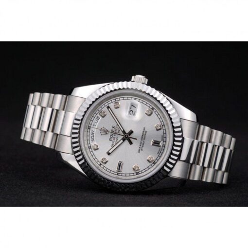Super Clone Rolex Day-Date 40mm Silver Dial 41995