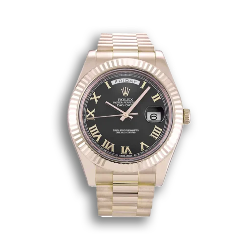 Replica Rolex Day-Date II 218235 40mm Black Dial