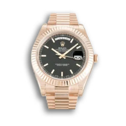 Replica Rolex Day-Date II 218235 Black Dial 40mm