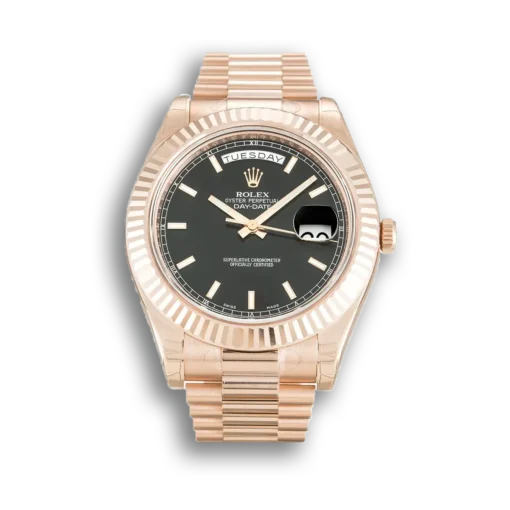 Replica Rolex Day-Date II 218235 Black Dial 40mm