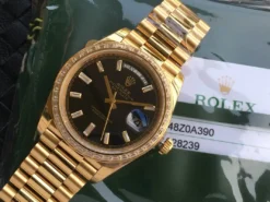 Rolex Super Clone Day-Date m228238 Black Dial
