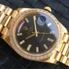 Super Clone Rolex Day-Date m228238 Black Dial