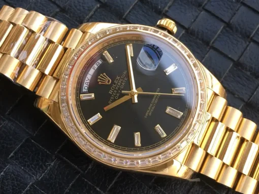 Super Clone Rolex Day-Date m228238 Black Dial