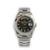 Replica Rolex Day-Date m228238 Black Dial Dome Bezel