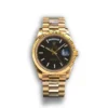 Replica Rolex Day-Date m228238 Black Dial Fluted Bezel