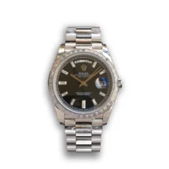 Replica Rolex Day-Date m228238 Black Dial Stainless Steel