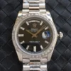 Rolex Replica Day-Date m228238 Black Dial Stainless Steel