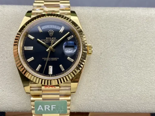 Rolex Super Clone Day-Date m228238 Bright Black Dial