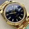 Fake Rolex Day-Date m228238 Bright Black Dial