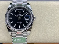 Rolex Super Clone Day-Date m228238 Bright Black Dial Platinum