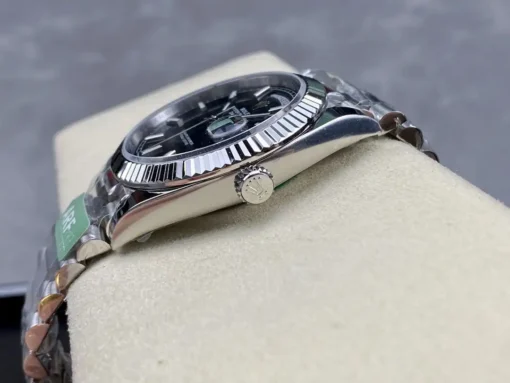 Best Fake Rolex Day-Date m228238 Bright Black Dial Platinum