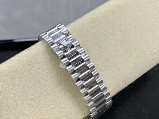 Rolex Clone Day-Date m228238 Bright Black Dial Platinum