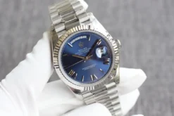 Fake Rolex Day-Date m228238 Bright Blue Dial