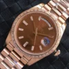 Fake Rolex Day-Date m228238 Brown Dial