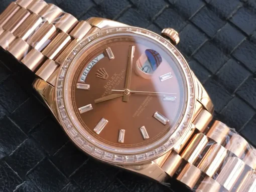Super Clone Rolex Day-Date m228238 Brown Dial