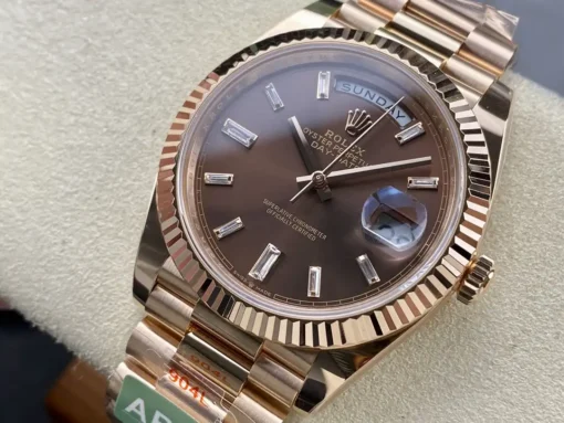 Rolex Clone Day-Date m228238 Brown Ombre Dial