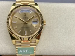Rolex Super Clone Day-Date m228238 Champagne Dial Fluted Bezel