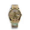 Replica Rolex Day-Date m228238 Champagne Dial Fluted Bezel