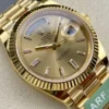 Rolex Clone Watches Day-Date m228238 Champagne Dial Fluted Bezel