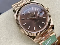 Fake Rolex Day-Date m228238 Chocolate Dial