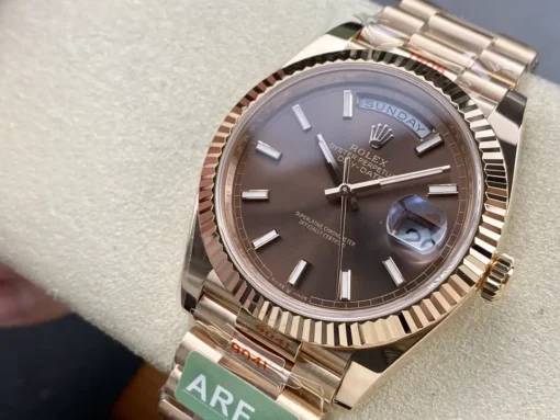 Rolex Replica Day-Date m228238 Chocolate Dial