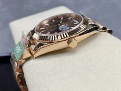 Best Fake Rolex Day-Date m228238 Chocolate Dial