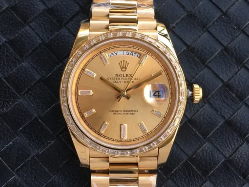 Rolex Replica Day-Date m228238 Gold Dial