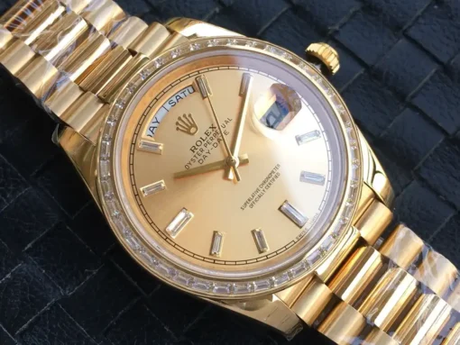 Super Clone Rolex Day-Date m228238 Gold Dial