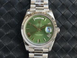 Fake Rolex Day-Date m228238 Green Dial